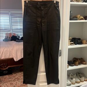 Faux leather pants
